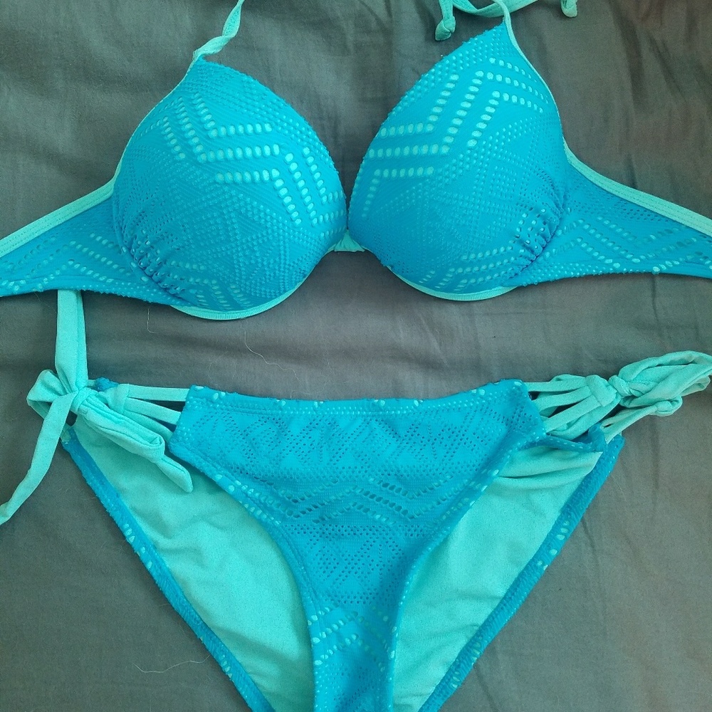 Two piece swim suit